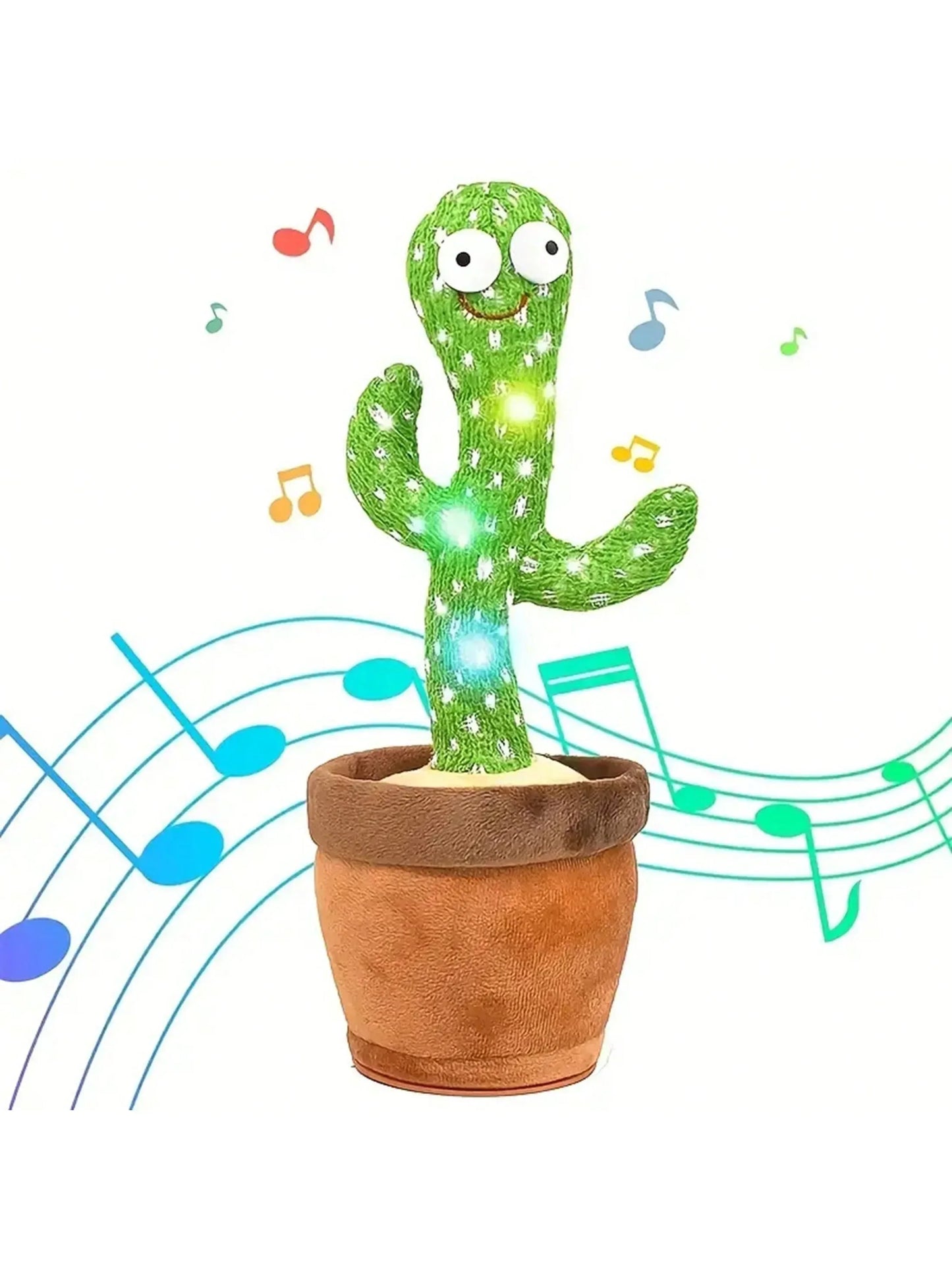 1pc-Dancing Talking Cactus Toys for Baby Boys and Girls, Singing Mimicking Recording Repeating What You Say Voice Changer