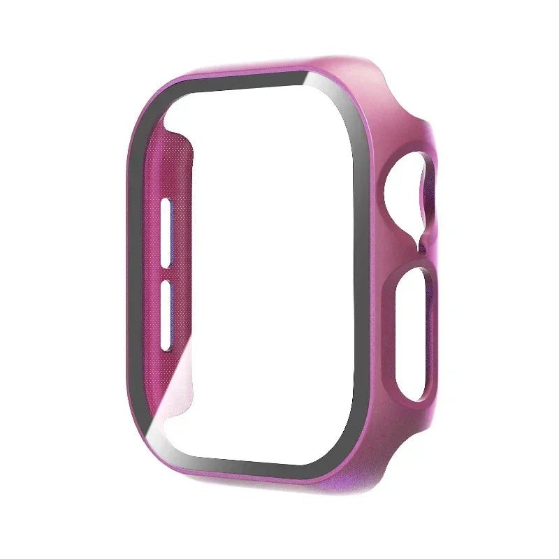 Tempered Glass+Cover For Apple Watch 10 42mm 46mm Matte Hard PC bumper Screen Protector Case iWatch series 10 42/46 Accessories