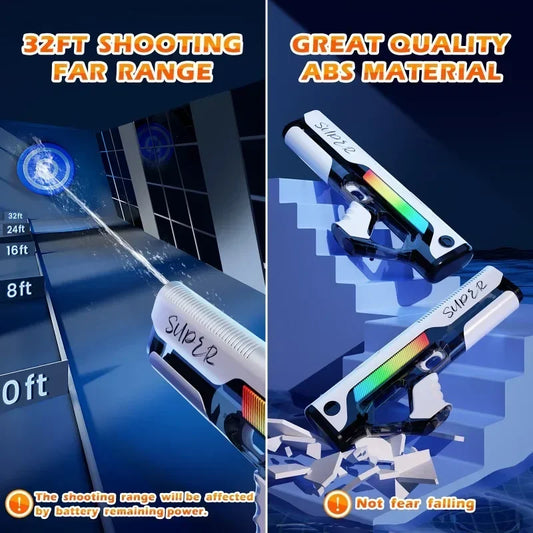 Electric Water Guns for Adults Powerful Squirt Automatic Water Suction Water Blasters Summer Outdoor Beach Toy for Children Gift