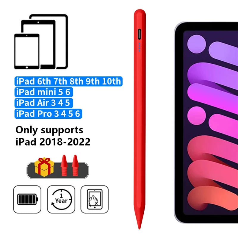 For Apple Pencil 2 Wireless Charging Palm Rejection Stylus Pen for iPad Air 4 5 Pro 11 12.9 Mini 6 Accessories for iPad Pencil