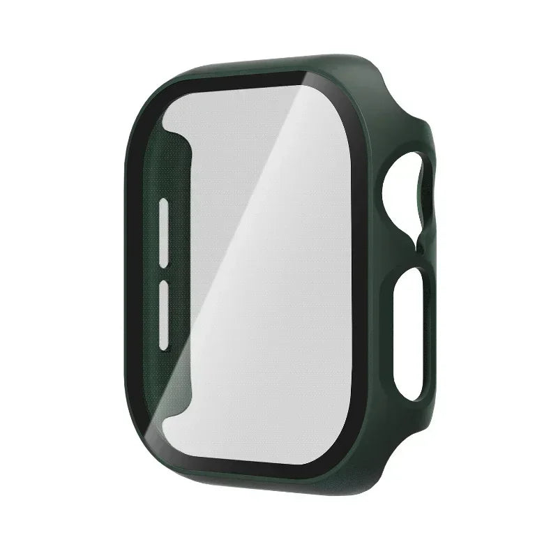 Tempered Glass+Cover For Apple Watch 10 42mm 46mm Matte Hard PC bumper Screen Protector Case iWatch series 10 42/46 Accessories