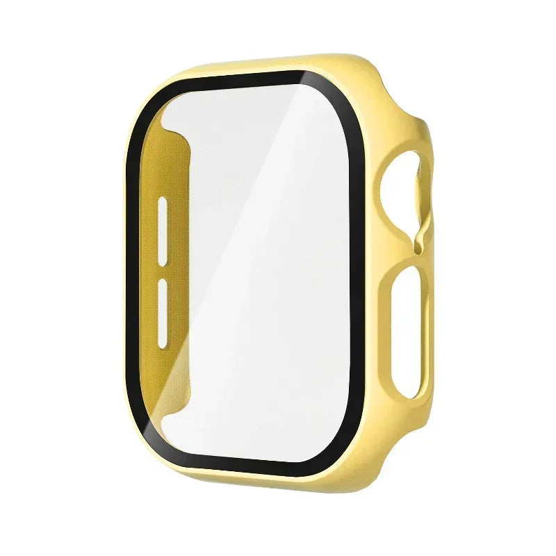 Tempered Glass+Cover For Apple Watch 10 42mm 46mm Matte Hard PC bumper Screen Protector Case iWatch series 10 42/46 Accessories