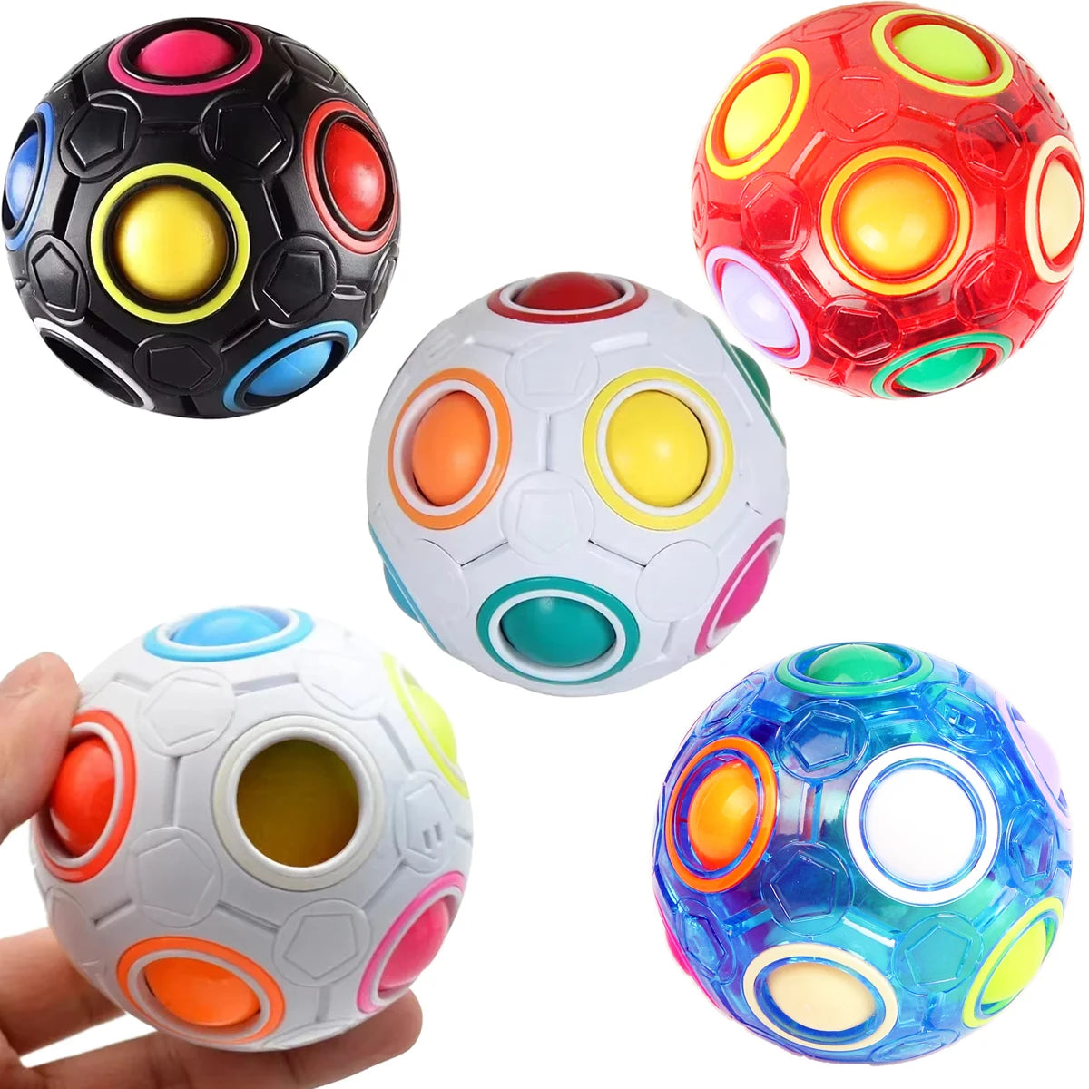 Magic Rainbow Ball Creative Magic Spheric Cube Puzzle Antistress Fidgets Toys fo Adults Stress Relief children's toy gift