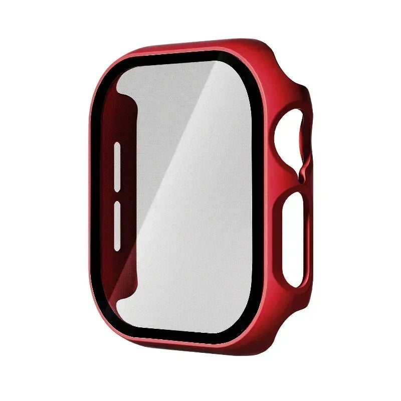 Tempered Glass+Cover For Apple Watch 10 42mm 46mm Matte Hard PC bumper Screen Protector Case iWatch series 10 42/46 Accessories