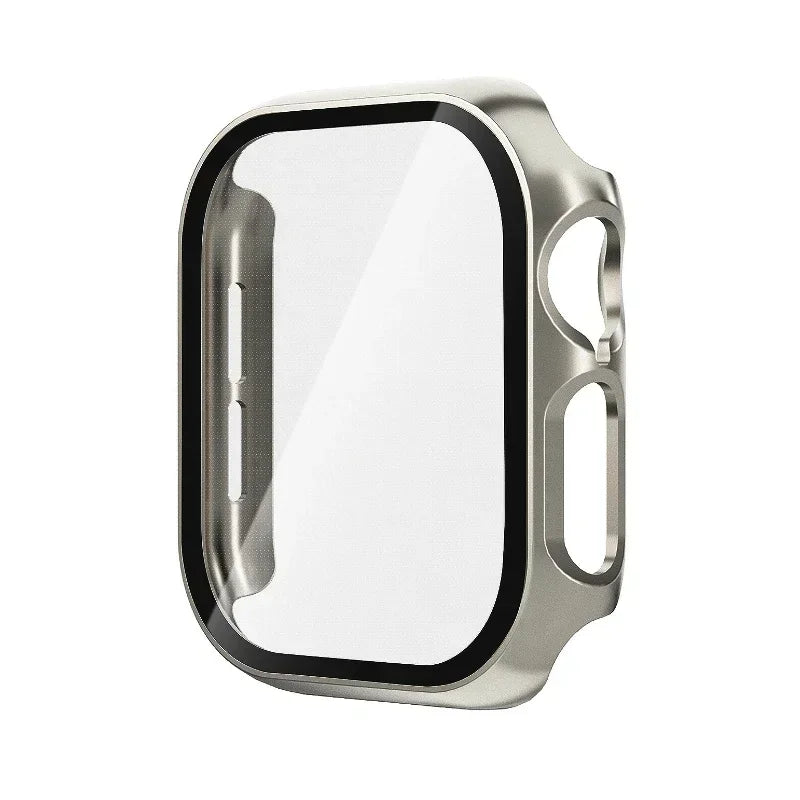 Tempered Glass+Cover For Apple Watch 10 42mm 46mm Matte Hard PC bumper Screen Protector Case iWatch series 10 42/46 Accessories