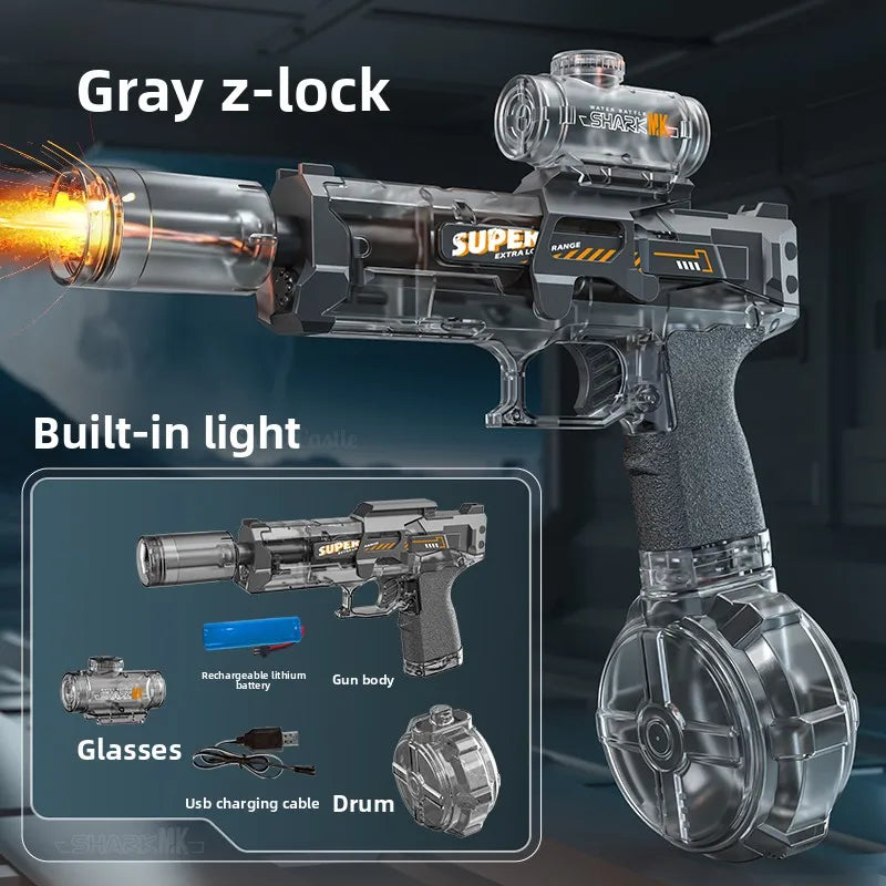 Electric Water Guns for Adults Powerful Squirt Automatic Water Suction Water Blasters Summer Outdoor Beach Toy for Children Gift