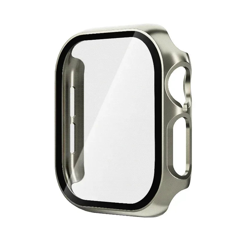 Tempered Glass+Cover For Apple Watch 10 42mm 46mm Matte Hard PC bumper Screen Protector Case iWatch series 10 42/46 Accessories