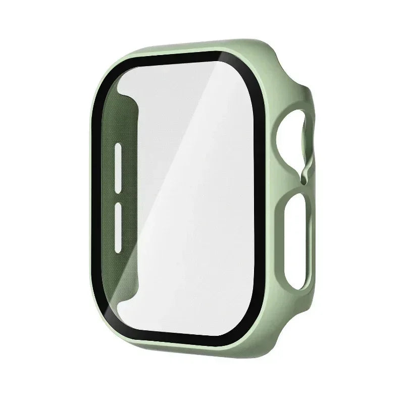 Tempered Glass+Cover For Apple Watch 10 42mm 46mm Matte Hard PC bumper Screen Protector Case iWatch series 10 42/46 Accessories