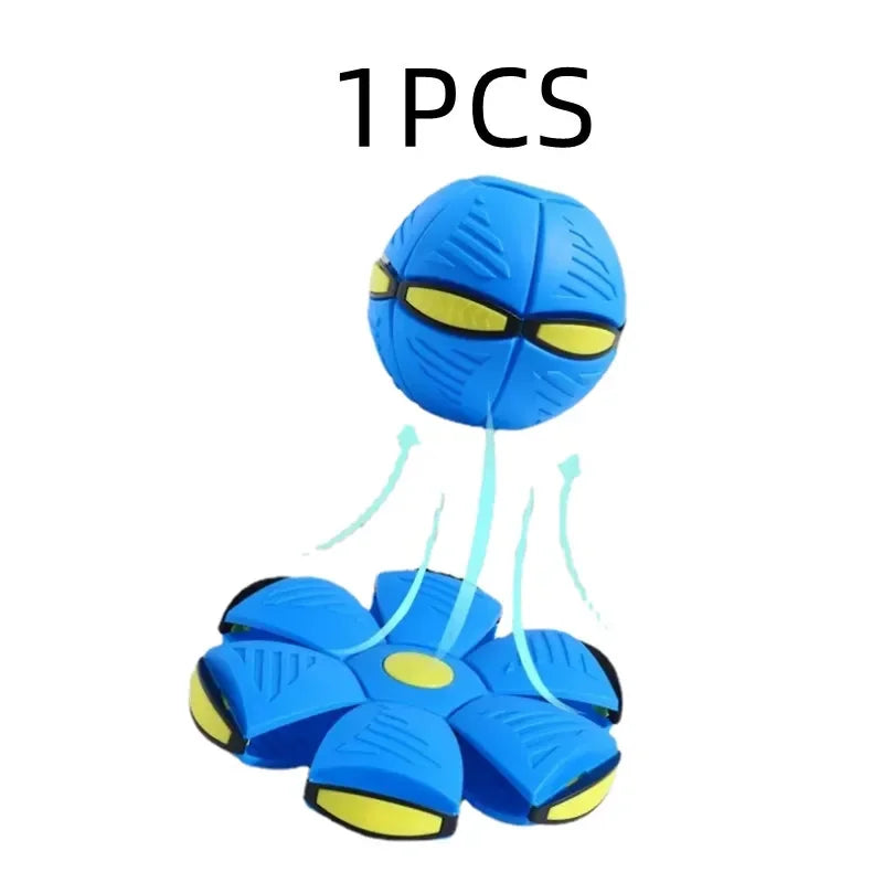 Pet Magic UFO Ball Dog Treading Ball Foot Treading Ball Light Deformation Vent To Decompress Parent-Child Interaction