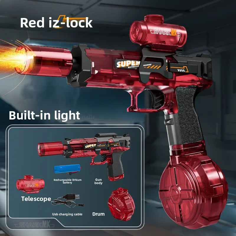 Electric Water Guns for Adults Powerful Squirt Automatic Water Suction Water Blasters Summer Outdoor Beach Toy for Children Gift