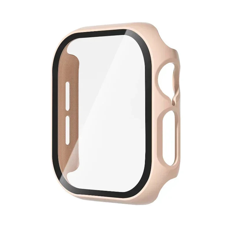 Tempered Glass+Cover For Apple Watch 10 42mm 46mm Matte Hard PC bumper Screen Protector Case iWatch series 10 42/46 Accessories