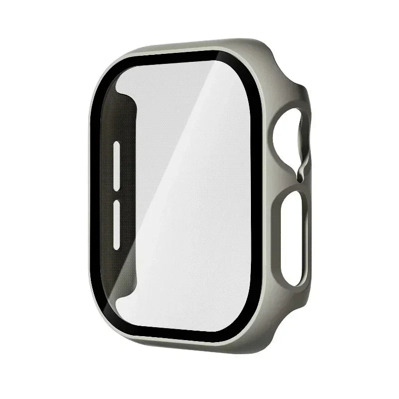 Tempered Glass+Cover For Apple Watch 10 42mm 46mm Matte Hard PC bumper Screen Protector Case iWatch series 10 42/46 Accessories