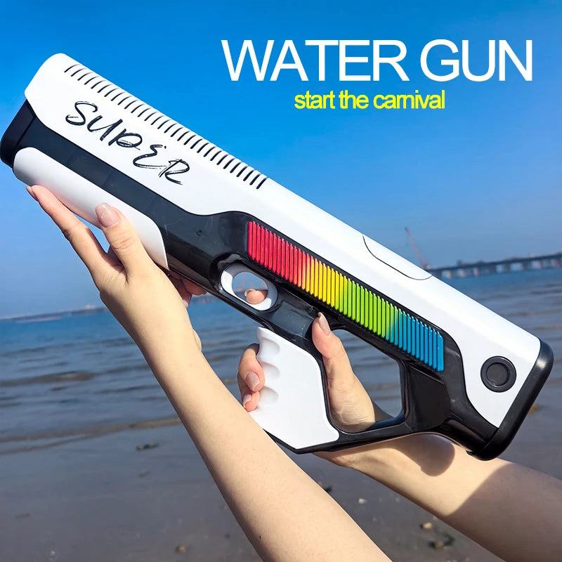 Electric Water Guns for Adults Powerful Squirt Automatic Water Suction Water Blasters Summer Outdoor Beach Toy for Children Gift
