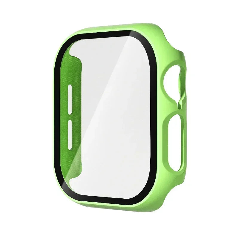 Tempered Glass+Cover For Apple Watch 10 42mm 46mm Matte Hard PC bumper Screen Protector Case iWatch series 10 42/46 Accessories