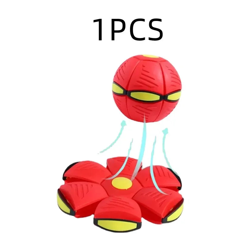 Pet Magic UFO Ball Dog Treading Ball Foot Treading Ball Light Deformation Vent To Decompress Parent-Child Interaction