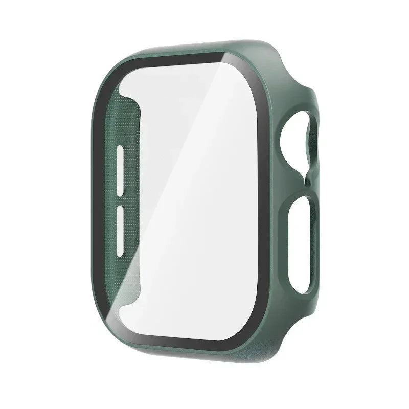 Tempered Glass+Cover For Apple Watch 10 42mm 46mm Matte Hard PC bumper Screen Protector Case iWatch series 10 42/46 Accessories